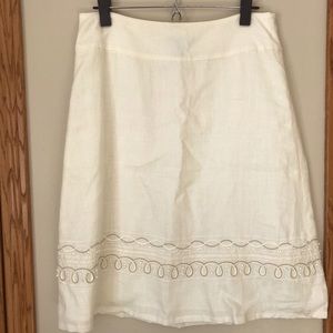 Beaded silk skirt